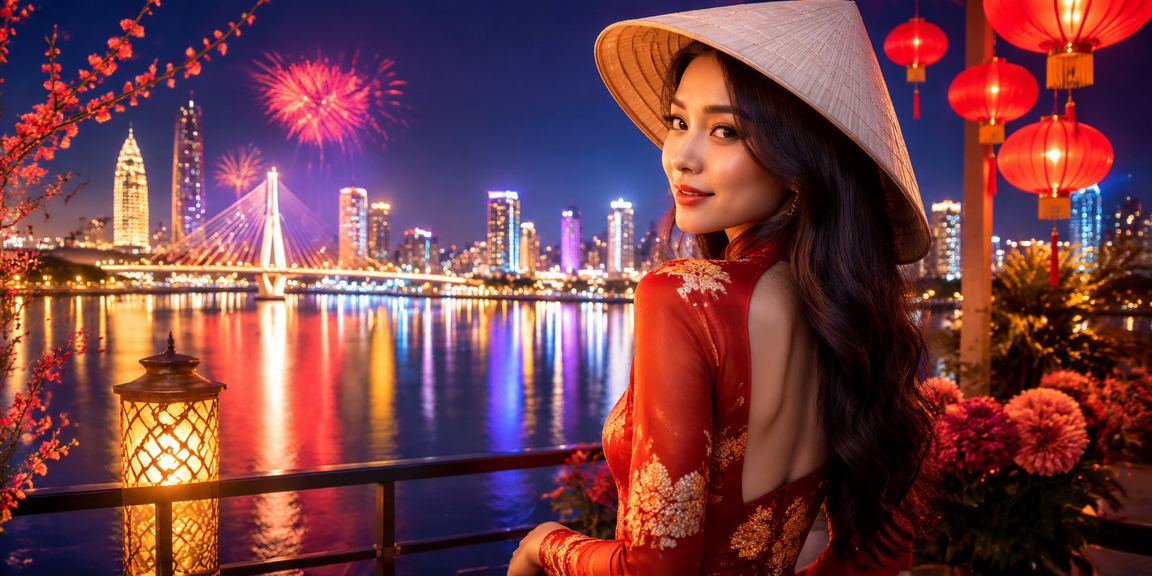 Người dùng tại Đà Nẵng xem phân tích thể thao trên điện thoại bên bờ biển