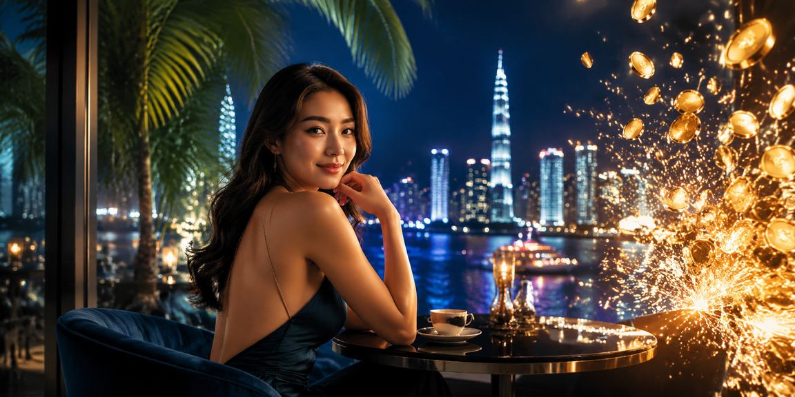 Người chơi cá cược thể thao tại Hồ Chí Minh với ly cà phê và điện thoại